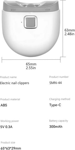 Revolutionary Safety Electric Nail Clipper - Automatic Trimmer for Thick Nails, Perfect for All Ages!