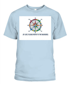 "If Lost, Please Refer to the Backside" Unisex T-Shirt | Comfort Colors 1717 (US)