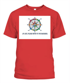 "If Lost, Please Refer to the Backside" Unisex T-Shirt | Comfort Colors 1717 (US)