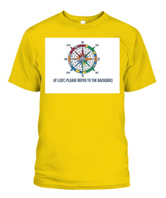 "If Lost, Please Refer to the Backside" Unisex T-Shirt | Comfort Colors 1717 (US)