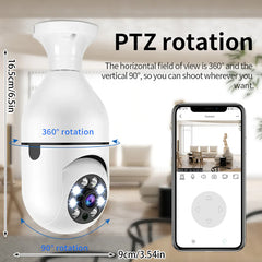 Revolutionary 360° 1080P Wi-Fi Light Bulb Camera with Night Vision for Ultimate Smart Home Security