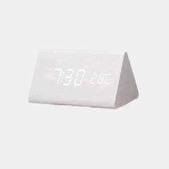 Elevate Your Space with the Royallure Smart Digital Alarm Clock: Stylish Wooden Design, Multiple Alarms & LED Display