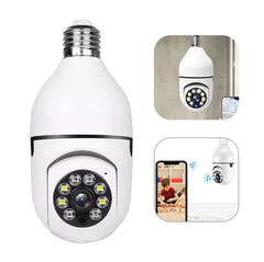 Revolutionary 360° 1080P Wi-Fi Light Bulb Camera with Night Vision for Ultimate Smart Home Security