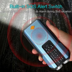 Stay Prepared with the Ultimate Emergency Solar Power Hand Crank Radio - LED Torch, SOS Alarm & 2000mAh Power Bank