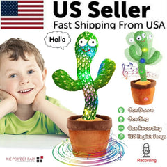 Dancing Cactus Plush Toy - Fun Electronic Recording Doll with 120 Songs - Perfect Gift for Kids!