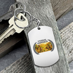 "Eternal Happiness" - Aluminium Keychain