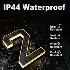 Illuminate Your Home with Weatherproof Solar LED House Numbers - Stylish 9-Inch Decorative Address Sign for Front Yard and Driveway