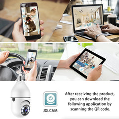 Revolutionary 360° 1080P Wi-Fi Light Bulb Camera with Night Vision for Ultimate Smart Home Security