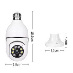 Revolutionary 360° 1080P Wi-Fi Light Bulb Camera with Night Vision for Ultimate Smart Home Security