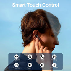 Experience Unmatched Sound with Wireless Noise Canceling Earbuds - Bluetooth 5.3, IPX7 Waterproof, 56 Hours Playtime, and Touch Control for Ultimate Convenience!