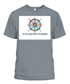 "If Lost, Please Refer to the Backside" Unisex T-Shirt | Comfort Colors 1717 (US)