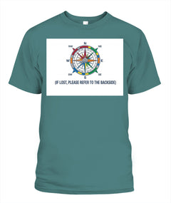 "If Lost, Please Refer to the Backside" Unisex T-Shirt | Comfort Colors 1717 (US)