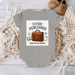 “Future Publisher - Ready for Service” Baby's Onesie | Rabbit Skins 4400 (US)