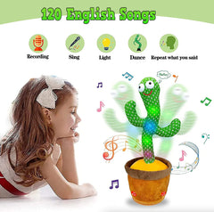 Dancing Cactus Plush Toy - Fun Electronic Recording Doll with 120 Songs - Perfect Gift for Kids!